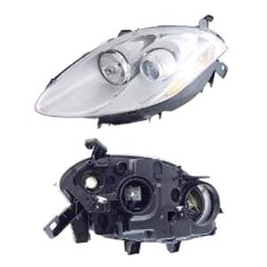 Lights, Left Headlamp (Halogen, Takes H1 / H1 Bulbs, Supplied With Motor) for Fiat BRAVO 2007 on, 