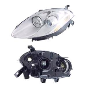 Lights, Left Headlamp (Halogen, Takes H1 / H1 Bulbs, Supplied With Motor) for Fiat BRAVO Van 2007 on, 