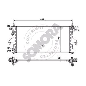 Radiators, Somora Radiator   084240C, SOMORA