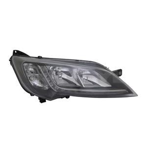 Lights, Right Headlamp (Halogen, Takes H7 / H7 Bulbs, With LED Daytime Running Light, Black Bezel, Supplied With Motor & Bulbs, Original Equipment) for Peugeot BOXER Van 2014 Onwards, 