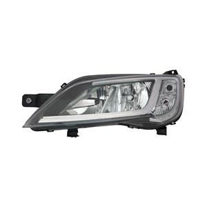 Lights, Left Headlamp (Halogen, Takes H7 / H7 Bulbs, Silver Bezel, Supplied With Motor, Original Equipment) for Fiat DUCATO van 2014 on, 