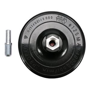 Sanding, RUBBER DISC / ARBOR 125MM, 