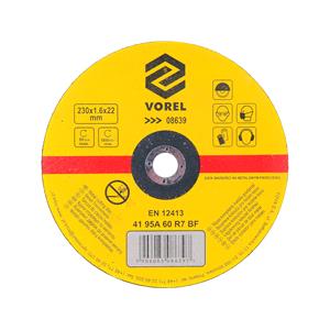 Hardware, METAL CUTTING DISC 230x1.6x22MM, VOREL