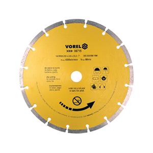 Hardware, DIAMOND BLADE, SEGMENTED 230MM, VOREL