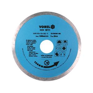 Hardware, DIAMOND BLADE, CONTINOUS RIM 115MM, VOREL