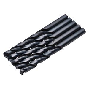 HSS Drill Bits, Draper 08843 Black HSS Drill Bit, 11.0mm x 142mm (Pack of 5), Draper