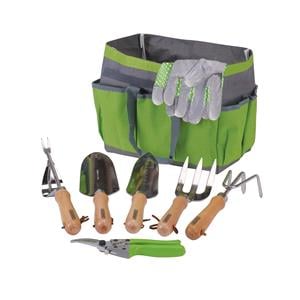 Gardening and Landscaping Equipment, Draper 08997 Stainless Steel Garden Tool Set with Storage Bag (8 Piece), Draper