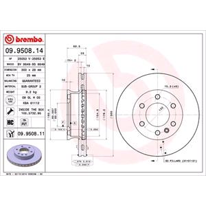 Brake Discs, Brembo Prime Front Axle Brake Discs (Pair)   Diameter: 300mm   09.9508.11, Brembo