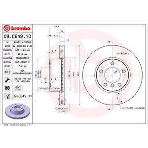 Brake Discs, Brembo Front Axle Brake Discs (Pair)   Diameter: 300mm, Brembo