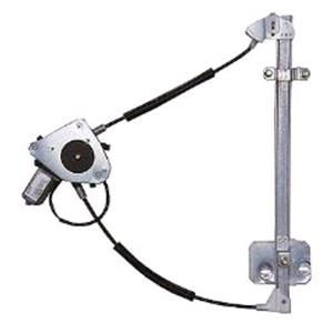 Window Regulators, Front Right Electric Window Regulator (with motor) for Mazda 121 Mk III, 1996 2003, 2 Door Models, WITHOUT One Touch/Antipinch, motor has 2 pins/wires, AC Rolcar