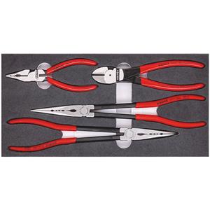 Plier Sets, KNIPEX Set of Pliers in a Foam Tray, 4 Parts, Knipex