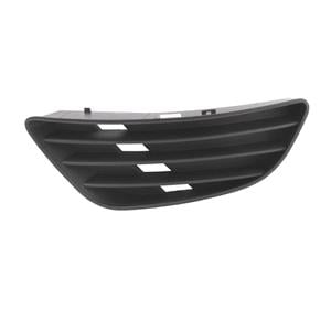 Grilles, Ford Fiesta 2002 2005 LH (Passengers Side) Front Bumper Grille, Without Fog Lamp Holes, Matte Black, 