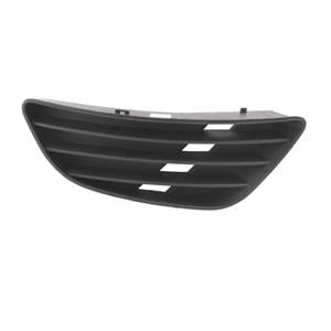 Grilles, Ford Fiesta 2002 2005 RH (Drivers Side) Front Bumper Grille, Without Fog Lamp Holes, Matte Black, 