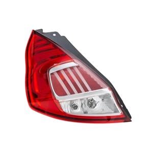 Lights, Left Rear Lamp (LED / Halogen, Supplied With Bulbholder, Original Equipment) for Ford FIESTA 2013 2017, 