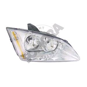 Lights, Right Headlamp (Silver Bezel) for Ford FOCUS II Saloon 2005 2008, 