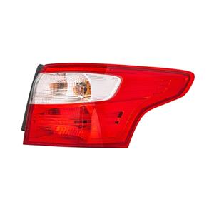Lights, Right Rear Lamp (Outer, On Quarter Panel, LED / Halogen, Supplied With Bulbholder) for Ford FOCUS III Estate  2011 to 2014, 