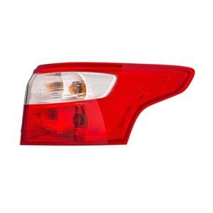 Lights, Right Rear Lamp (Outer, On Quarter Panel, Standard Bulb Type, Supplied With Bulbholder) for Ford FOCUS III Estate  2011 to 2014, 