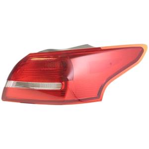 Lights, Right Rear Lamp (Outer, On Quarter Panel, Saloon Models, Supplied With Bulbholder, Original Equipment) for Ford Focus III Saloon 2015 to 2018, 