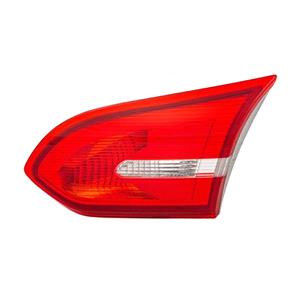 Lights, Right Rear Lamp (Inner, On Boot Lid, Standard Bulb Type, Supplied With Bulbholder) for Ford FOCUS III Saloon 2015 to 2018, 