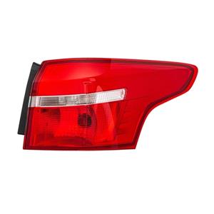 Lights, Right Rear Lamp (Outer, On Quarter Panel, LED / Halogen, Supplied With Bulbholder) for Ford FOCUS III Estate 2015 to 2018, 