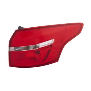 Lights, Right Rear Lamp (Outer, On Quarter Panel, Standard Bulb Type, Supplied With Bulbholder) for Ford FOCUS III Estate 2015 to 2018, 