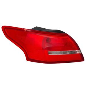 Lights, Left Rear Lamp (Outer, On Quarter Panel, Saloon Models, Supplied With Bulbholder, Original Equipment) for Ford Focus III Saloon 2015 to 2018, 
