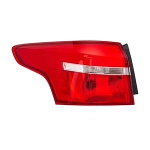 Lights, Left Rear Lamp (Outer, On Quarter Panel, LED / Halogen, Supplied With Bulbholder) for Ford FOCUS III Estate  2015 to 2018, 