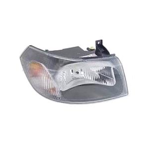 Lights, Right Headlamp (Black Bezel, Manual Adjustment) for Ford TRANSIT Flatbed Chassis 2000 2006, 