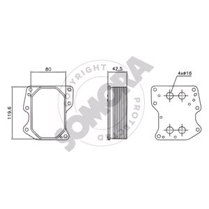 Engine Oil Coolers, SOMORA Engine Oil Cooler   094565, SOMORA