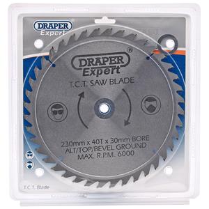 Circular Saw Blades, Draper Expert 09481 TCT Saw Blade 230X30mmx40T, Draper