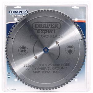 Circular Saw Blades, Draper Expert 09499 TCT Saw Blade 355X25.4mmx80T, Draper