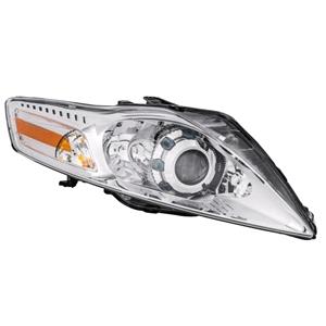 Lights, Right Headlamp (Bi Xenon, Takes D1S / H1 / H1 Bulbs, With Curve Light, Supplied With Motor, Original Equipment) for Ford MONDEO Estate 2007 2010, 