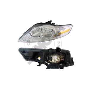 Lights, Left Headlamp (Reflector Type, Halogen, Takes H7 / H1 Bulbs, Supplied With Motor, Original Equipment) for Ford MONDEO Estate 2007 2014, 