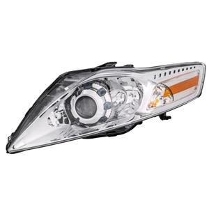 Lights, Left Headlamp (Bi Xenon, Takes D1S / H1 / H1 Bulbs, With Curve Light, Supplied With Motor) for Ford MONDEO Hatchback 2007 to 2010, 