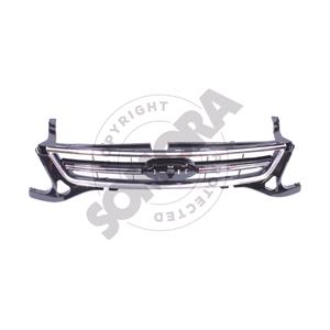 Grilles, Ford Mondeo 2011 2014 Grille, Black, With Chrome Moulding, High Specification Models Only, Without Adaptor, 