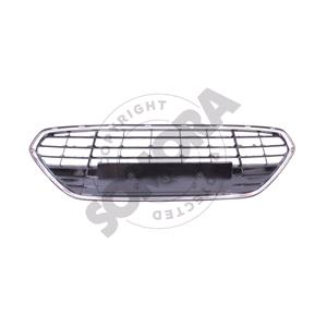 Grilles, Ford Mondeo 2011 Onwards Front Bumper Grille, Matte Black, With Chrome Surround, 