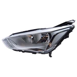 Lights, Left Headlamp (Halogen, Takes H7 / H1 Bulbs, Supplied With Bulbs & Motor, Sport Models, Original Equiment) for Ford C MAX 2018 to 2020, 