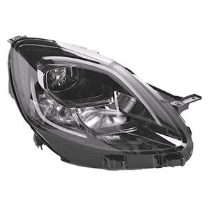 Lights, Right Headlamp (LED, Projector Type, Black Bezel, With Chrome Trims, Supplied Without Control Module, Titanium Models, Original Equipment) for Ford PUMA 2019 to 2024, 