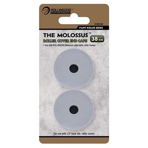 Paint Rollers, Sleeves and Trays, Rollingdog The Molossus Roller Cover End Caps, 12 18" (Pack of 2), Draper