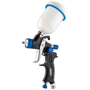 Spray Painting Equipment, Draper 09709 Gravity Feed HVLP Composite Body Air Spray Gun, 100ml, Draper