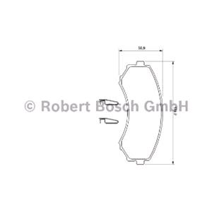 Brake Pads, Bosch Front Brake Pads (Full set for Front Axle)   0986424709, Bosch