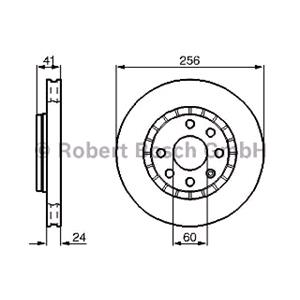 Brake Discs, Bosch Front Axle Brake Discs (Pair)   0986478327, Bosch