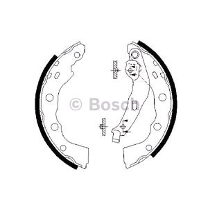 Brake Shoes, Bosch Brake Shoes (set), Bosch