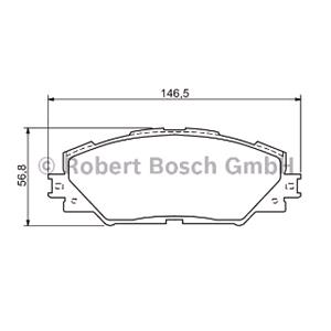 Brake Pads, Bosch Front Brake Pads (Full set for Front Axle)   0986494174, Bosch
