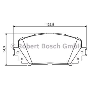 Brake Pads, Bosch Front Brake Pads (Full set for Front Axle), Bosch