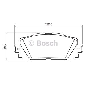 Brake Pads, Bosch Front Brake Pads (Full set for Front Axle), Bosch