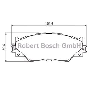 Brake Pads, Bosch Front Brake Pads (Full set for Front Axle)   0986494316, Bosch