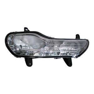 Lights, Right Front Fog / Indicator Lamp (Without Position Light, Takes H10 / PY21W Bulbs, For Models With Bi Xenon Headlamps) for Ford KUGA 2013 2016, 