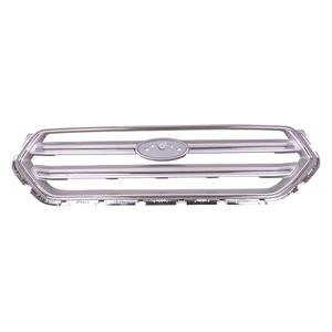 Grilles, Ford Kuga 2016 2020 Front Bumper Grille, Matt Silver, With Chrome Frame & Trims, Not For ST Line, 
