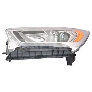 Lights, Ford Kuga '17 '20 LH Headlamp, Halogen, Takes H7 / H1 Bulbs, With LED Daytime Running Light, Black B, 